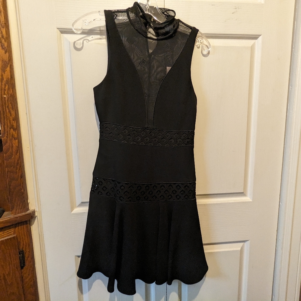 Cinq a Sept Concordia Little Black Dress Fit & Flare Size 2 NEW! - Picture 3 of 16